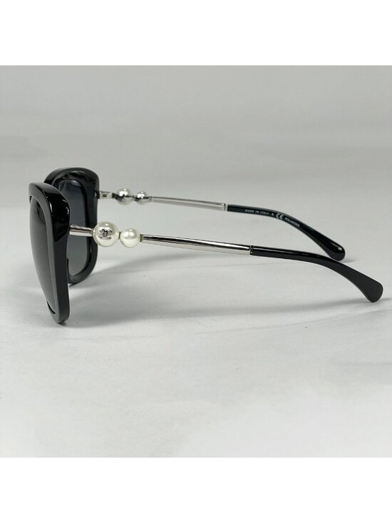 Chanel Sunglasses CC Logo Acetate Fakepearl Black Eyewear main image 7
